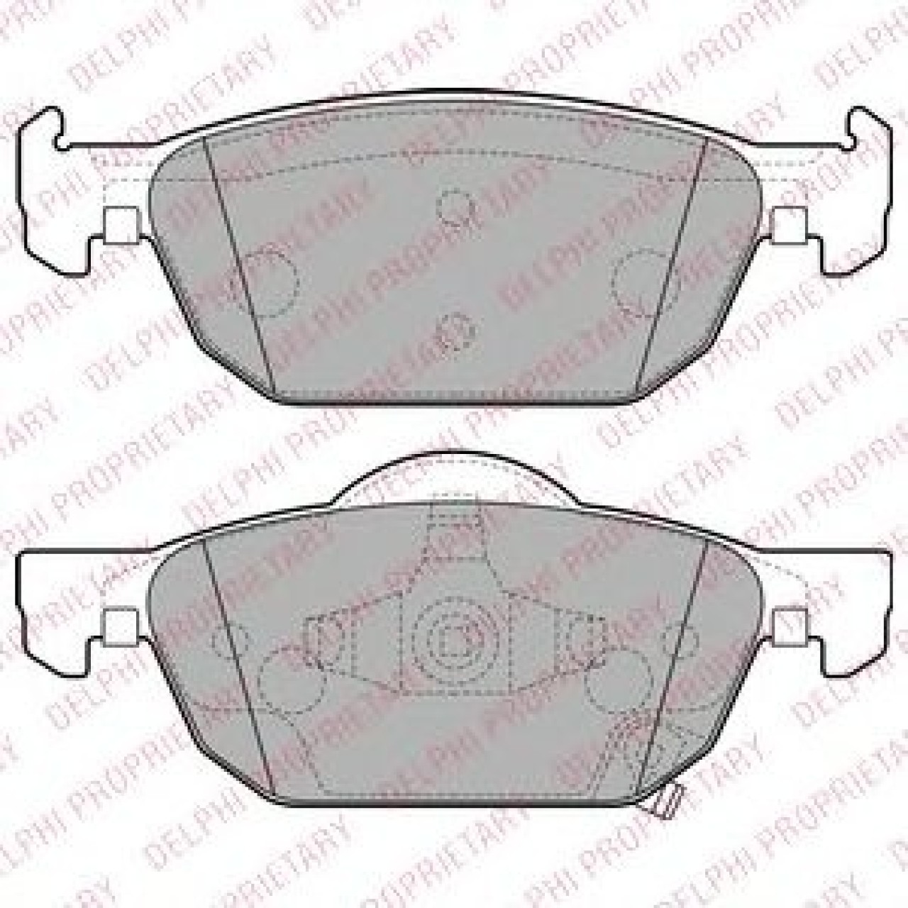 Set placute frana,frana disc HONDA ACCORD VIII TOURER (2008 - 2016) DELPHI LP2144 piesa NOUA