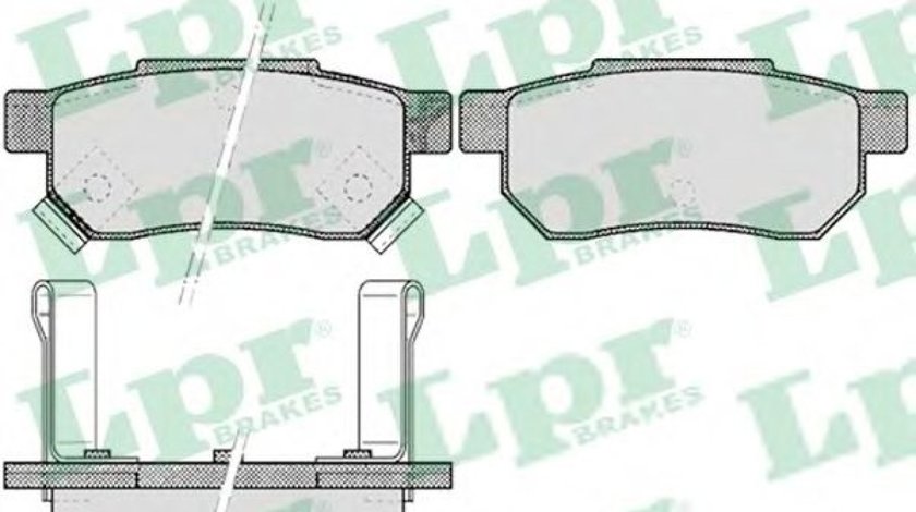 Set placute frana,frana disc HONDA CIVIC VI Hatchback (EJ, EK) (1995 - 2001) LPR 05P506 produs NOU