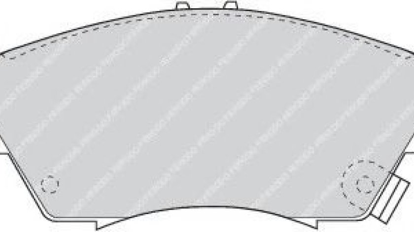 Set placute frana,frana disc HONDA CIVIC VII Cupe (EM2) (2001 - 2005) FERODO FDB776 piesa NOUA