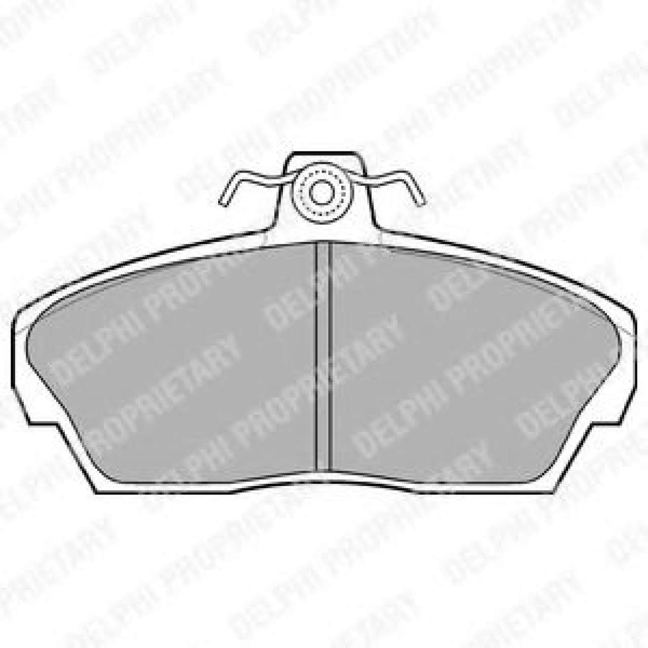 Set placute frana,frana disc HONDA CIVIC VII Cupe (EM2) (2001 - 2005) DELPHI LP911 piesa NOUA