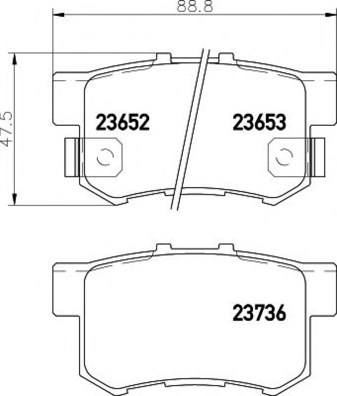 Set placute frana,frana disc HONDA CIVIC VII Cupe (EM2) (2001 - 2005) TEXTAR 2365201 piesa NOUA