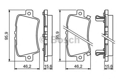 Set placute frana,frana disc HONDA CIVIC VIII Hatchback (FN, FK) (2005 - 2012) BOSCH 0 986 494 249 p...