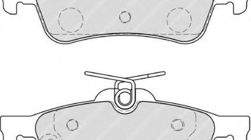 Set placute frana,frana disc HONDA CIVIC VIII Limuzina (FD, FA) (2005 - 2012) FERODO FDB4041 produs NOU