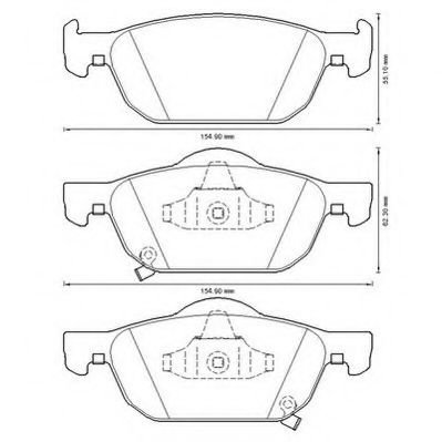 Set placute frana,frana disc HONDA CIVIC VIII Limuzina (FD, FA) (2005 - 2012) JURID 572624JC piesa N...