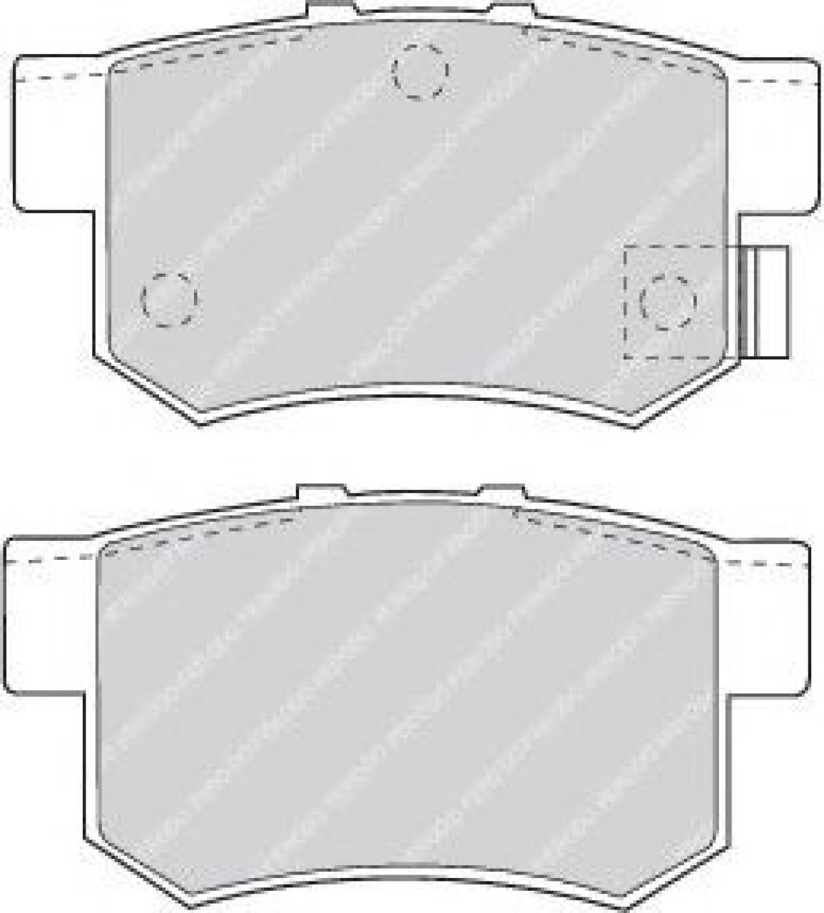 Set placute frana,frana disc HONDA CR-V I (RD) (1995 - 2002) FERODO FDB956 piesa NOUA
