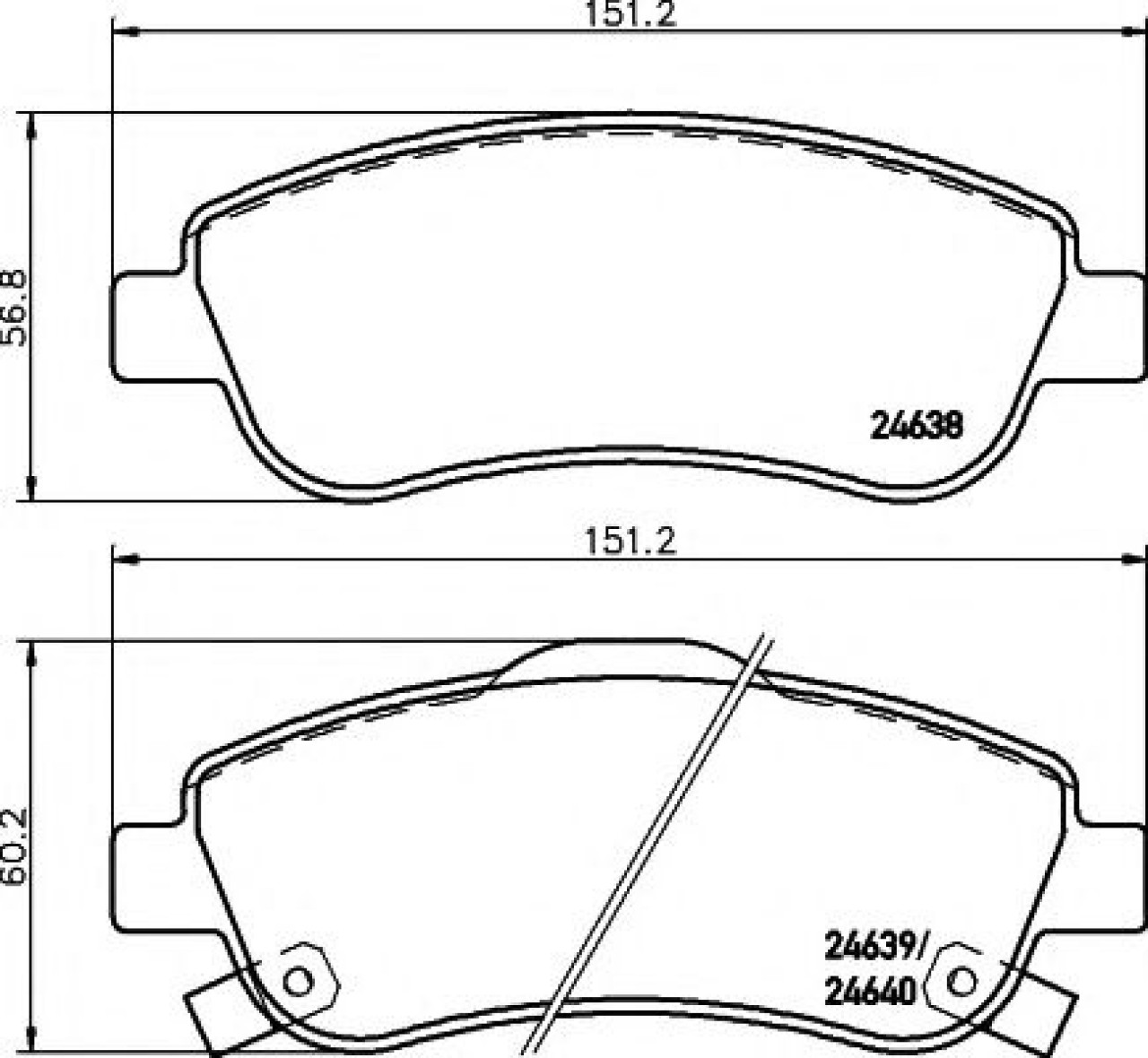 Set placute frana,frana disc HONDA CR-V III (RE) (2006 - 2012) TEXTAR 2463801 piesa NOUA