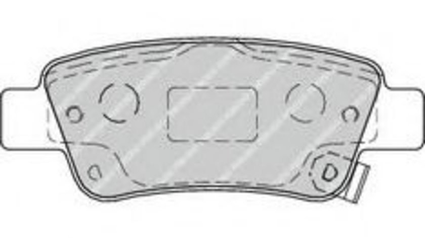 Set placute frana,frana disc HONDA CR-V III (RE) (2006 - 2012) FERODO FDB4233 piesa NOUA