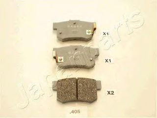 Set placute frana,frana disc HONDA CR-Z (ZF1) (2010 - 2016) JAPANPARTS PP-405AF piesa NOUA