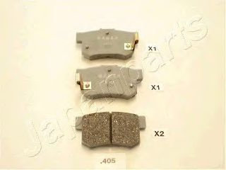 Set placute frana,frana disc HONDA STREAM (RN) (2001 - 2016) JAPANPARTS PP-405AF piesa NOUA