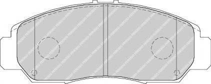 Set placute frana,frana disc HONDA STREAM (RN) (2001 - 2016) FERODO FDB1669 piesa NOUA