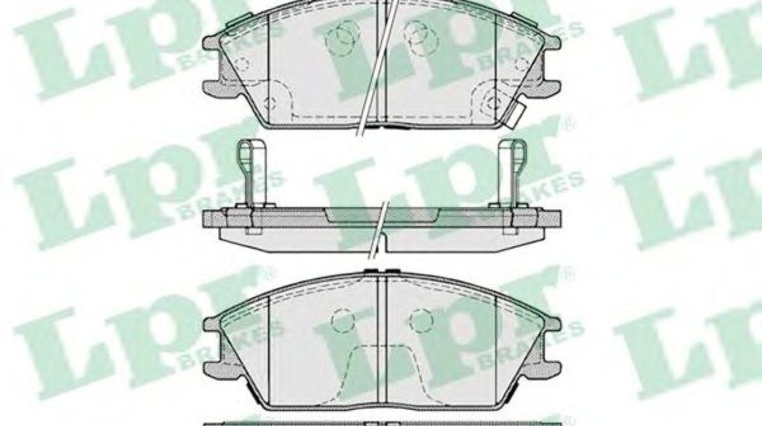 Set placute frana,frana disc HYUNDAI ACCENT II limuzina (LC) (1999 - 2006) LPR 05P1222 piesa NOUA