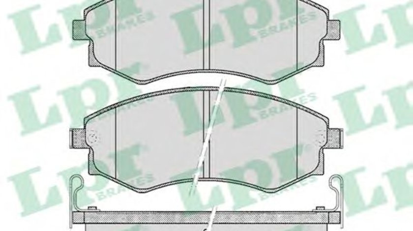 Set placute frana,frana disc HYUNDAI COUPE (RD) (1996 - 2002) LPR 05P348 piesa NOUA