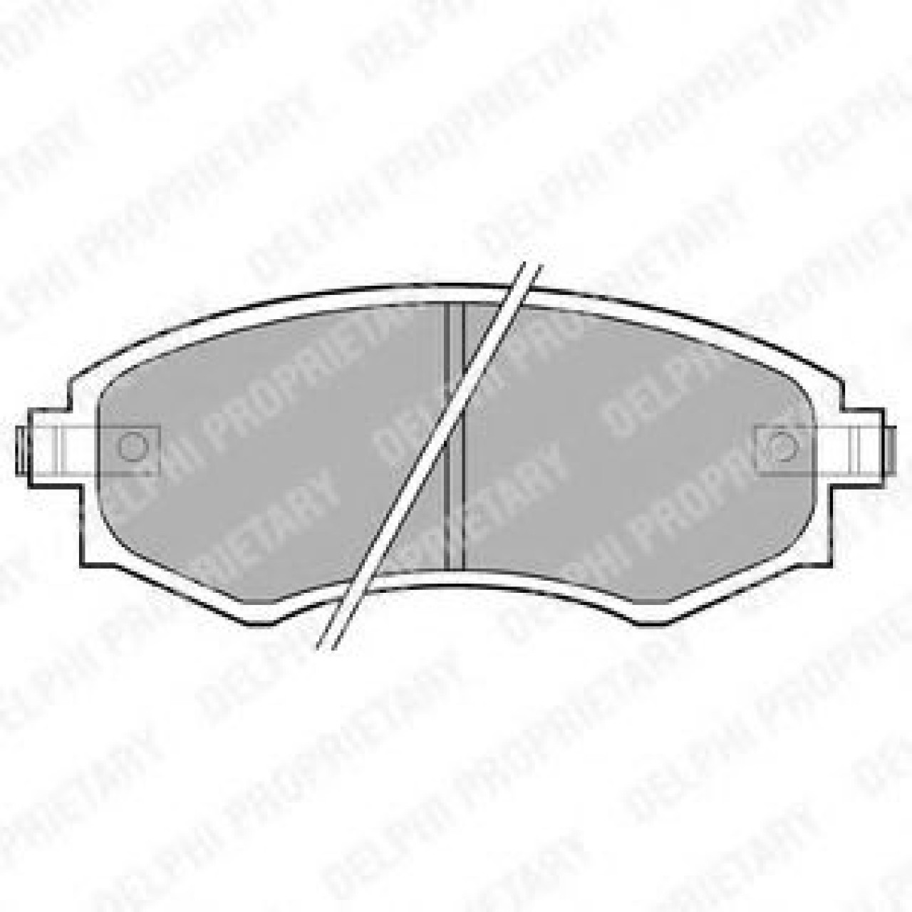 Set placute frana,frana disc HYUNDAI ELANTRA (XD) (2000 - 2006) DELPHI LP606 piesa NOUA