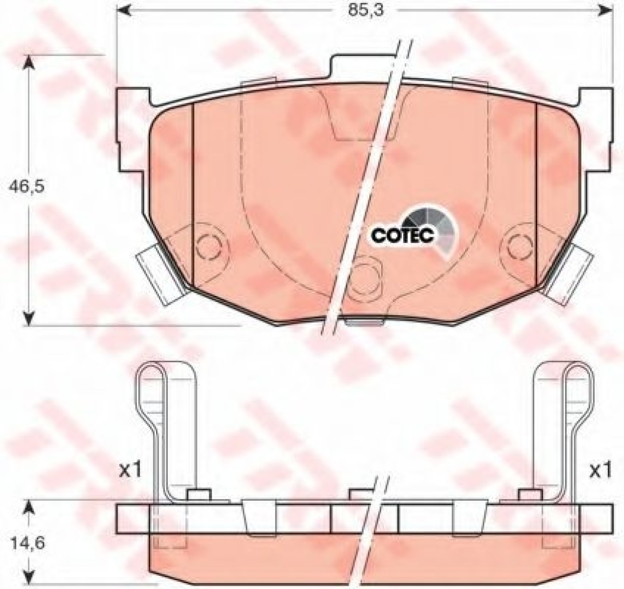 Set placute frana,frana disc HYUNDAI ELANTRA (XD) (2000 - 2006) TRW GDB3170 piesa NOUA