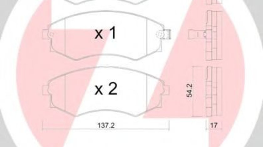 Set placute frana,frana disc HYUNDAI ELANTRA (XD) (2000 - 2006) ZIMMERMANN 21725.170.1 piesa NOUA