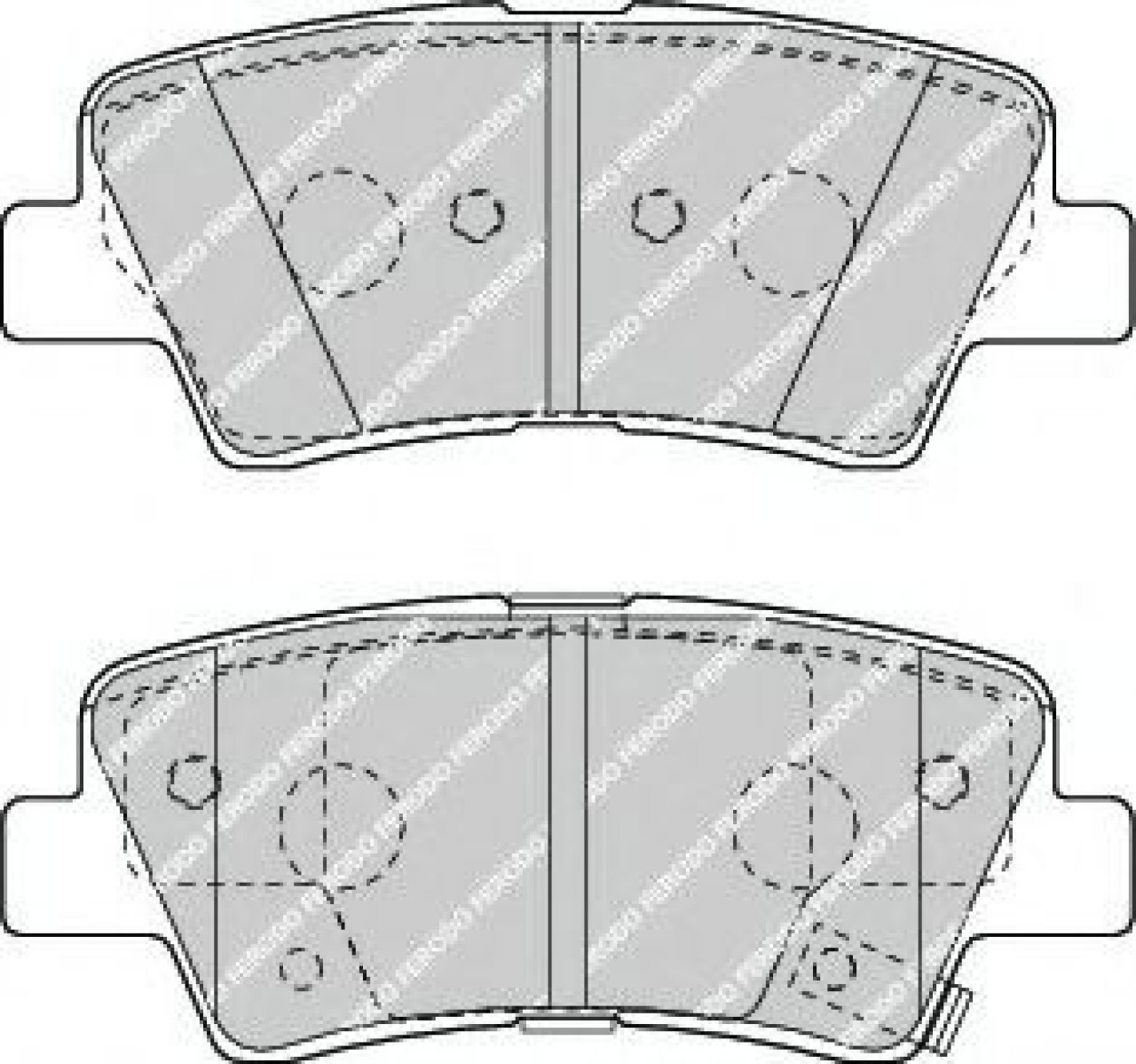 Set placute frana,frana disc HYUNDAI ELANTRA limuzina (MD, UD) (2010 - 2016) FERODO FDB4387 piesa NOUA
