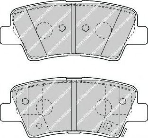 Set placute frana,frana disc HYUNDAI ELANTRA limuzina (MD, UD) (2010 - 2016) FERODO FDB4387 piesa NO...