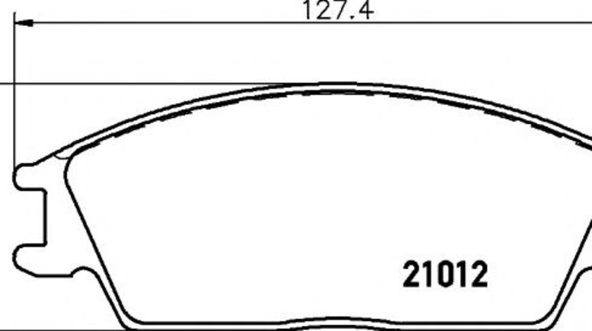 Set placute frana,frana disc HYUNDAI GETZ (TB) (2002 - 2010) TEXTAR 2101204 piesa NOUA