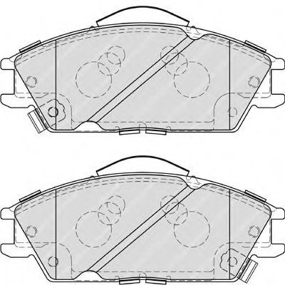 Set placute frana,frana disc HYUNDAI GETZ (TB) (2002 - 2010) FERODO FDB4076 piesa NOUA