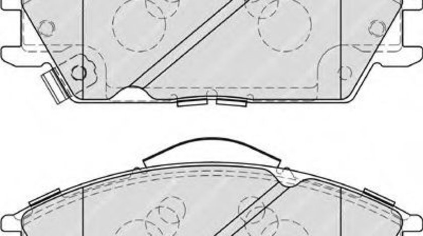 Set placute frana,frana disc HYUNDAI GETZ (TB) (2002 - 2010) FERODO FDB4076 piesa NOUA