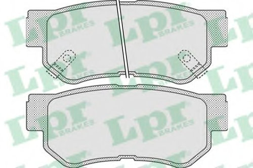 Set placute frana,frana disc HYUNDAI GETZ (TB) (2002 - 2010) LPR 05P848 piesa NOUA