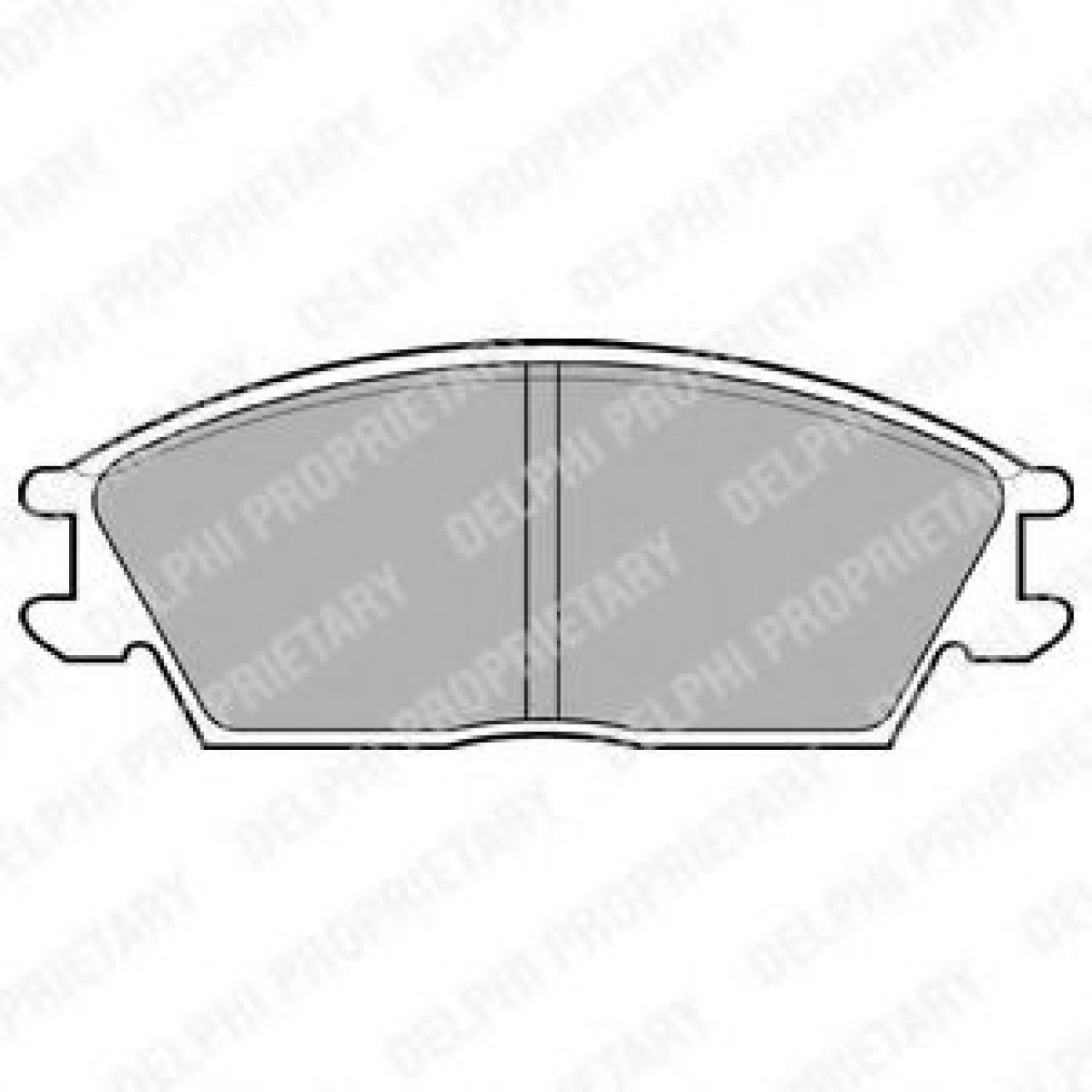 Set placute frana,frana disc HYUNDAI GETZ (TB) (2002 - 2010) DELPHI LP704 piesa NOUA