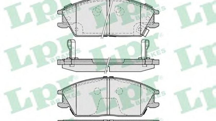 Set placute frana,frana disc HYUNDAI GETZ (TB) (2002 - 2010) LPR 05P1222 piesa NOUA