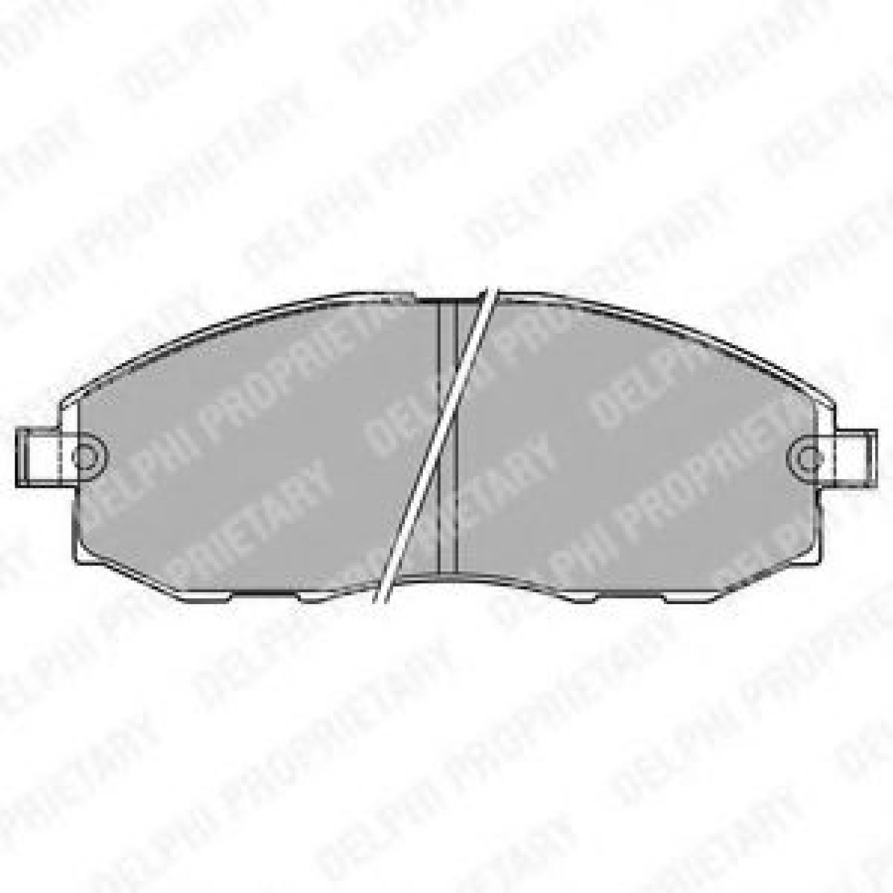 Set placute frana,frana disc HYUNDAI H-1 platou / sasiu (2000 - 2005) DELPHI LP1434 piesa NOUA