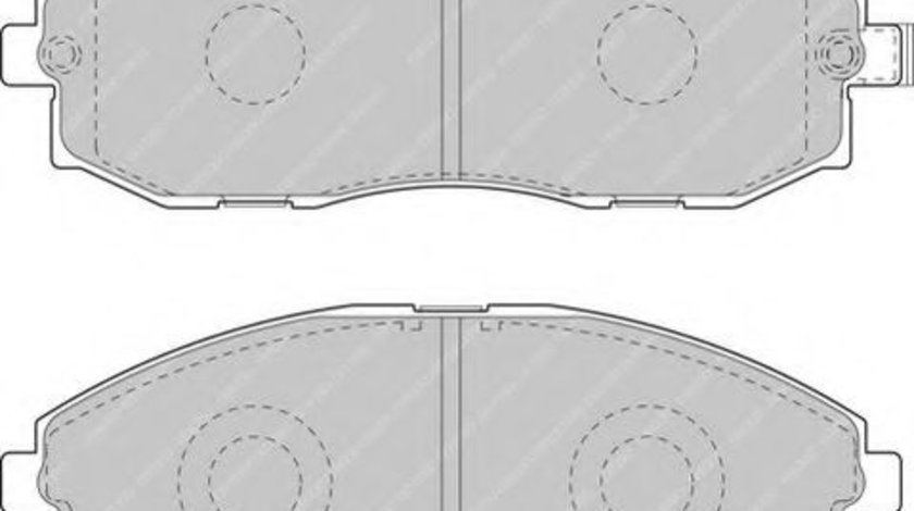 Set placute frana,frana disc HYUNDAI H-1 platou / sasiu (2000 - 2005) FERODO FVR1498 piesa NOUA