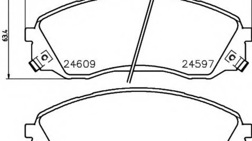 Set placute frana,frana disc HYUNDAI H-1 Starex (H300) caroserie (TQ) (2008 - 2016) TEXTAR 2459701 piesa NOUA