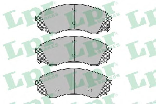 Set placute frana,frana disc HYUNDAI H-1 Starex (H300) caroserie (TQ) (2008 - 2016) LPR 05P1451 piesa NOUA