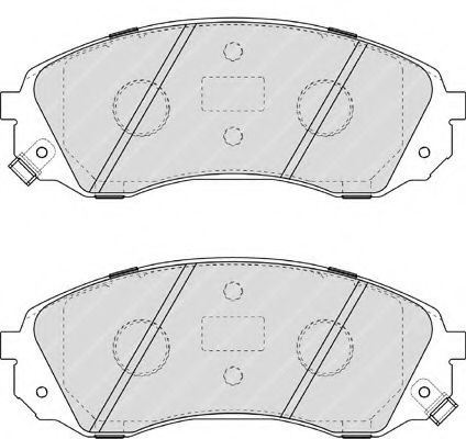 Set placute frana,frana disc HYUNDAI H-1 Starex (H300) caroserie (TQ) (2008 - 2016) FERODO FDB4113 piesa NOUA