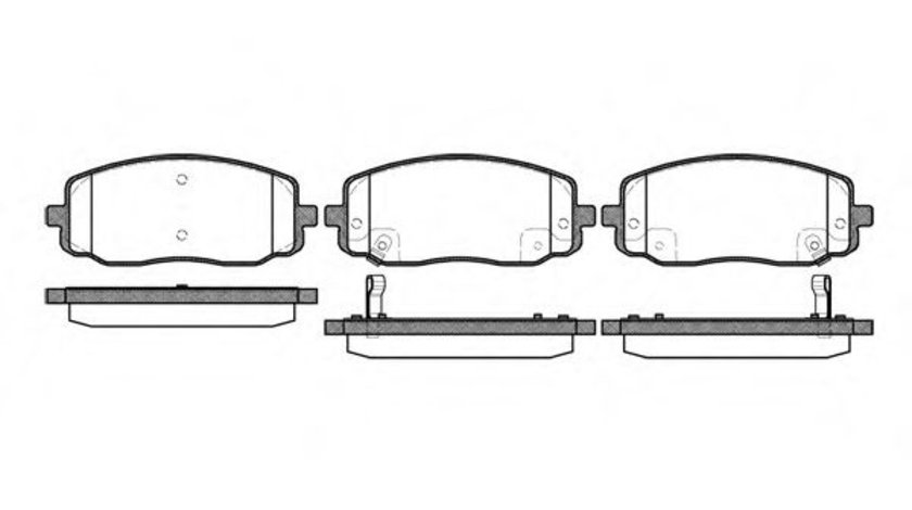 Set placute frana,frana disc HYUNDAI i10 (IA) (2013 - 2016) REMSA 1133.02 piesa NOUA