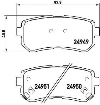 Set placute frana,frana disc HYUNDAI i20 (GB) (2014 - 2016) BREMBO P 30 046 piesa NOUA