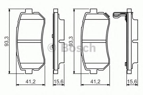Set placute frana,frana disc HYUNDAI i20 (PB, PBT) (2008 - 2014) BOSCH 0 986 495 354 piesa NOUA