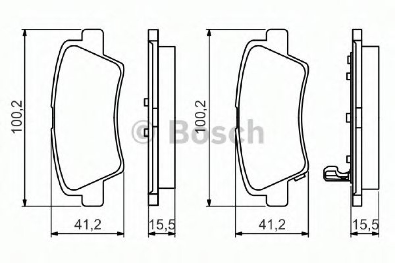 Set placute frana,frana disc HYUNDAI i30 Cupe (2013 - 2016) BOSCH 0 986 494 557 piesa NOUA