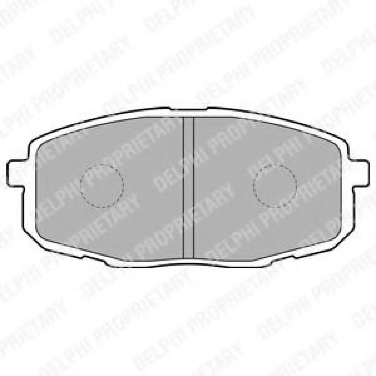 Set placute frana,frana disc HYUNDAI i30 (FD) (2007 - 2011) DELPHI LP1819 piesa NOUA
