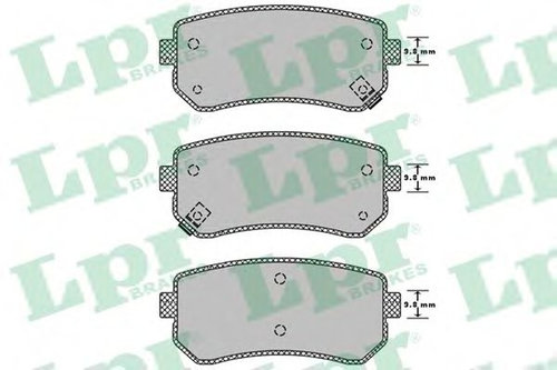 Set placute frana,frana disc HYUNDAI i30 (FD) (2007 - 2011) LPR 05P1344 piesa NOUA