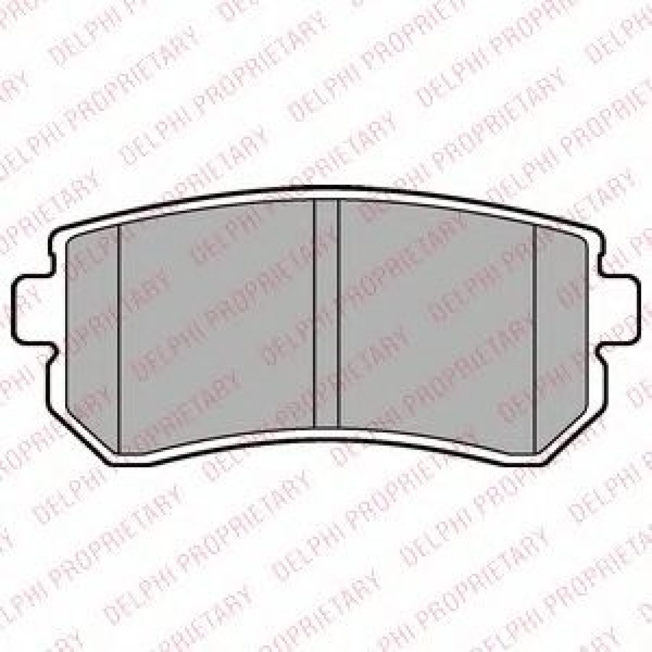 Set placute frana,frana disc HYUNDAI i30 (FD) (2007 - 2011) DELPHI LP2303 piesa NOUA