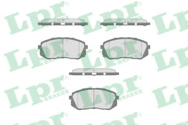 Set placute frana,frana disc HYUNDAI ix35 (LM, EL, ELH) (2009 - 2016) LPR 05P1689 piesa NOUA