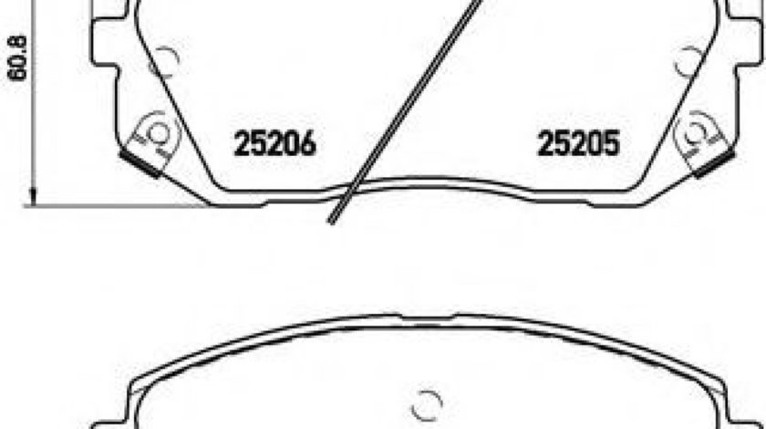 Set placute frana,frana disc HYUNDAI ix35 (LM, EL, ELH) (2009 - 2016) BREMBO P 30 056 piesa NOUA