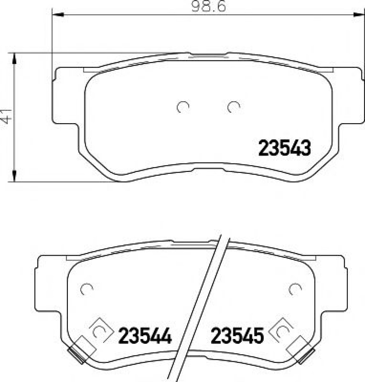 Set placute frana,frana disc HYUNDAI SANTA FE I (SM) (2000 - 2006) TEXTAR 2354301 piesa NOUA
