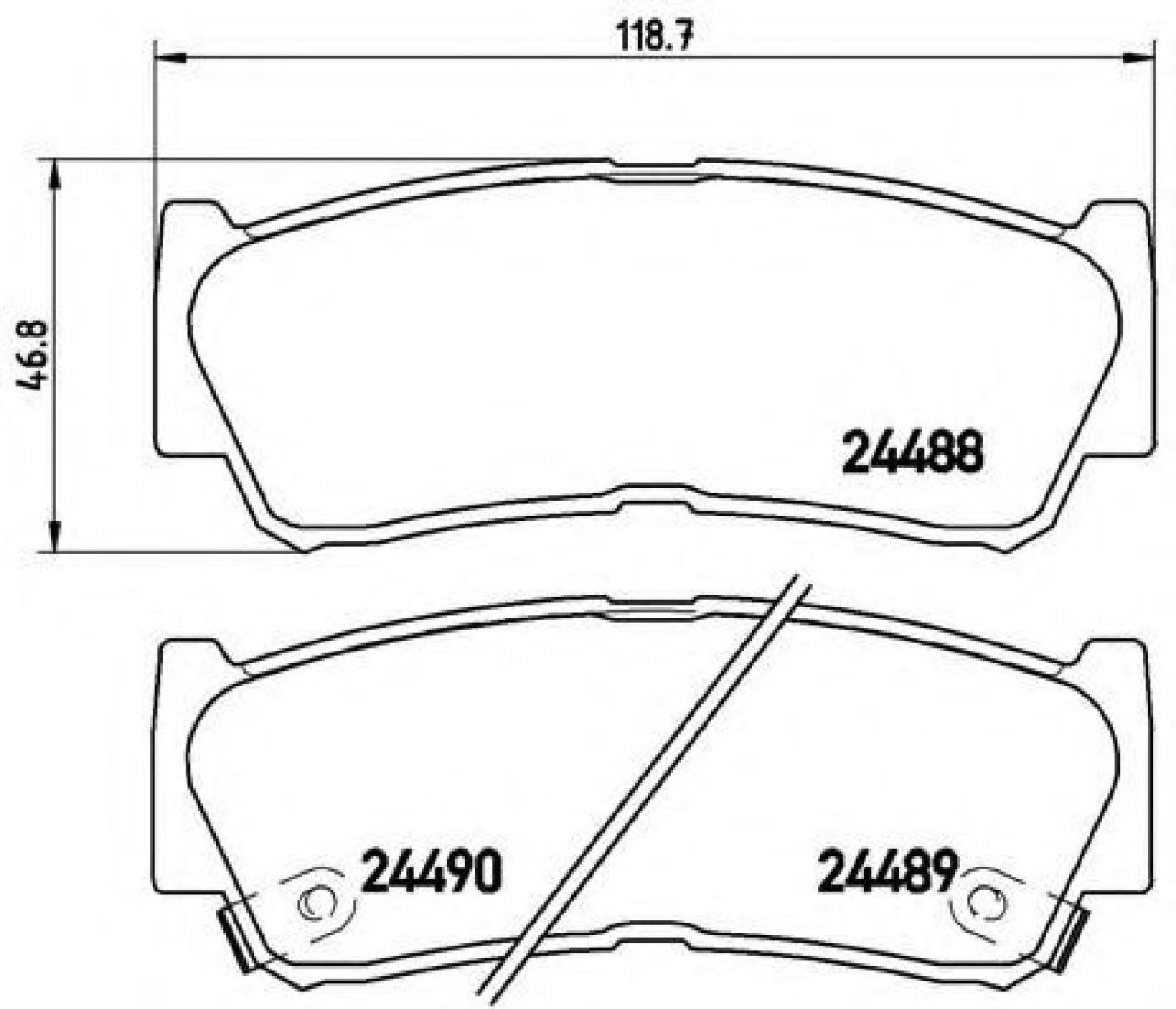 Set placute frana,frana disc HYUNDAI SANTA FE I (SM) (2000 - 2006) BREMBO P 30 037 piesa NOUA