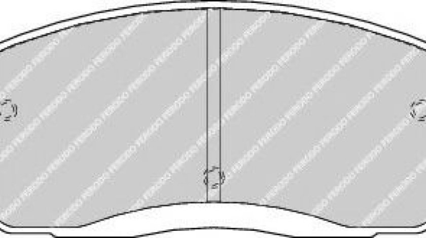 Set placute frana,frana disc HYUNDAI SANTA FE I (SM) (2000 - 2006) FERODO FDB1605 piesa NOUA