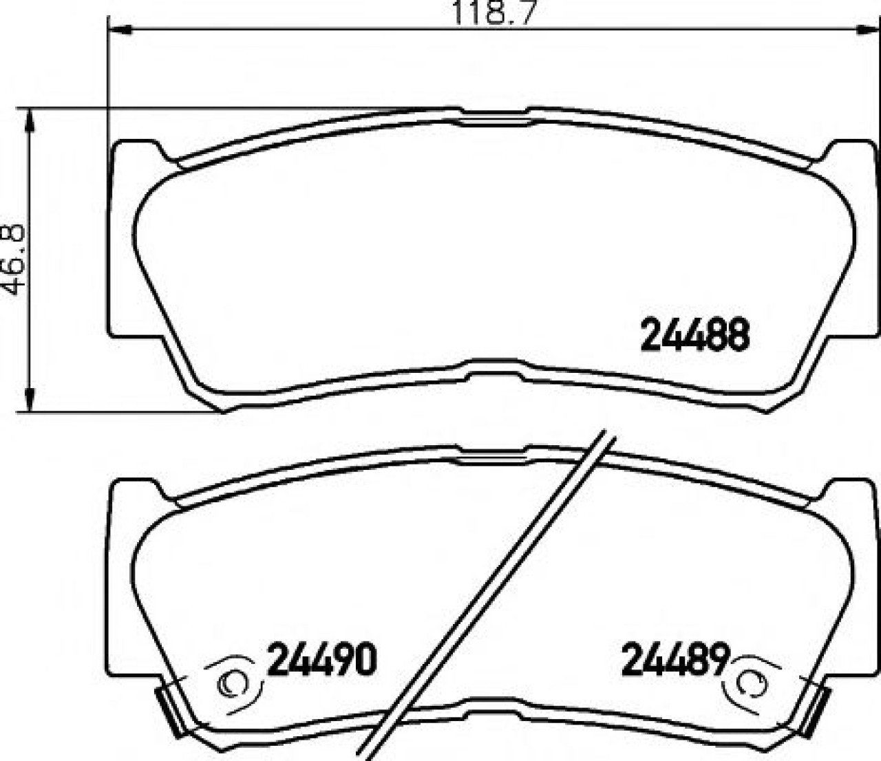 Set placute frana,frana disc HYUNDAI SANTA FE I (SM) (2000 - 2006) TEXTAR 2448801 piesa NOUA