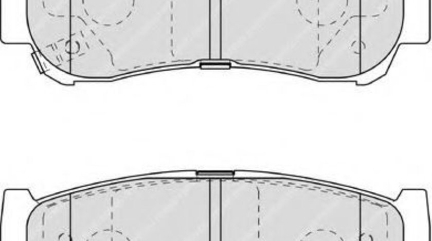 Set placute frana,frana disc HYUNDAI SANTA FE II (CM) (2005 - 2012) FERODO FDB1910 piesa NOUA