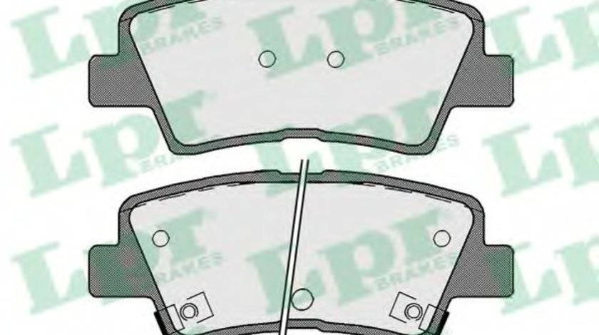 Set placute frana,frana disc HYUNDAI SONATA V (NF) (2005 - 2010) LPR 05P1710 piesa NOUA