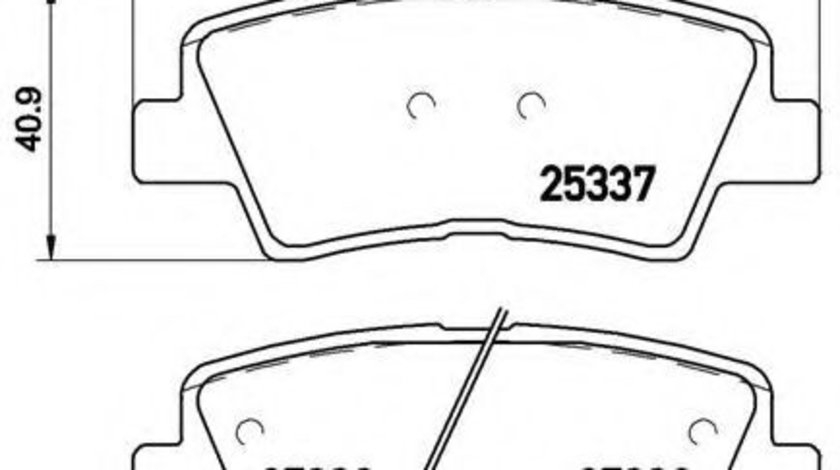 Set placute frana,frana disc HYUNDAI SONATA V (NF) (2005 - 2010) BREMBO P 30 067 piesa NOUA