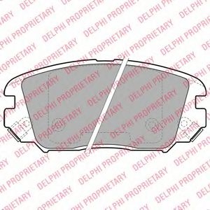 Set placute frana,frana disc HYUNDAI SONATA V (NF) (2005 - 2010) DELPHI LP1974 piesa NOUA