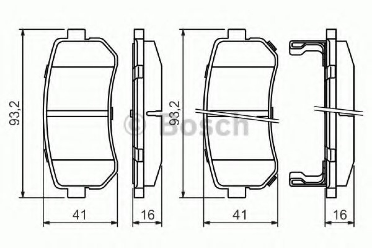 Set placute frana,frana disc HYUNDAI SONATA VI (YF) (2009 - 2016) BOSCH 0 986 494 140 piesa NOUA